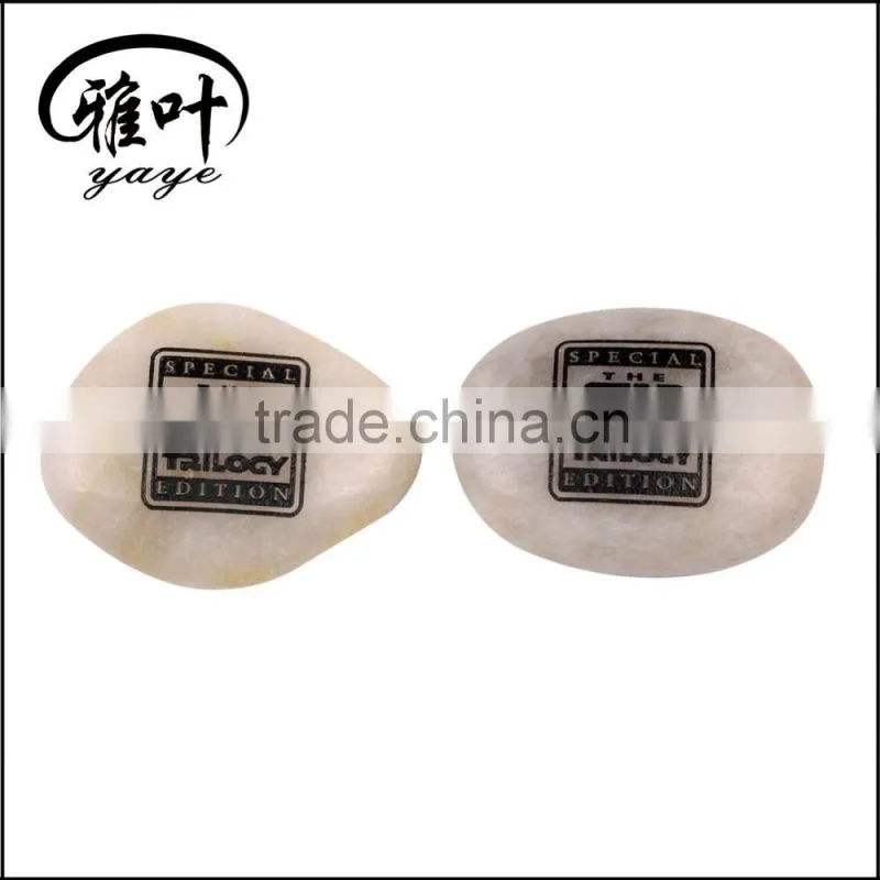 Wholesale Customized Engraved Black Letter pebbles Natural River Stones Fans Souvenir