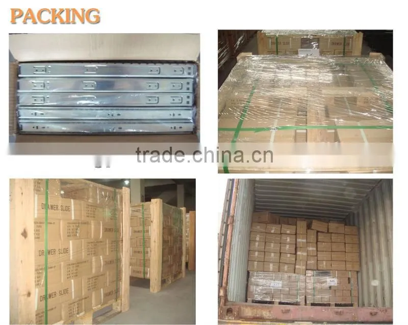 double rail full extension ball bearing drawer slide 1035-T