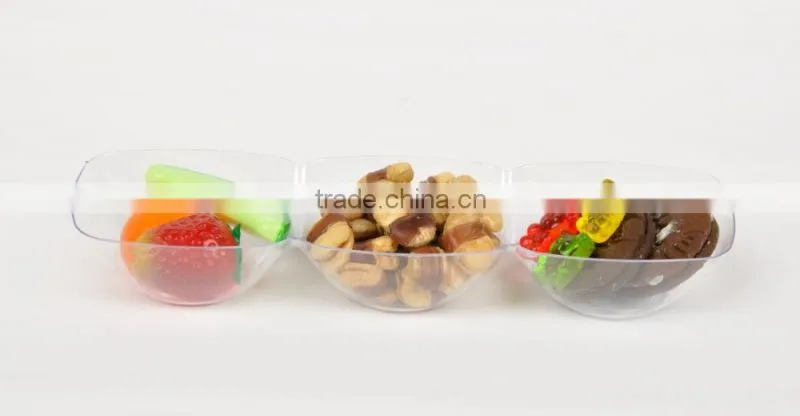 hot selling plastic plates disposable compartment dessert dish plate for weeding picnic