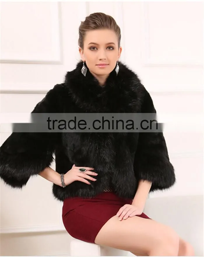 2016 high -end new fashion faux fox fur vest