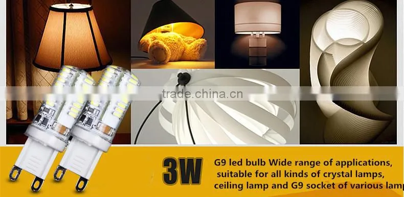 2015 New products G9 led bulb with high luminous /3w G9 led bulb,76C 3014SMD g9 led bulb