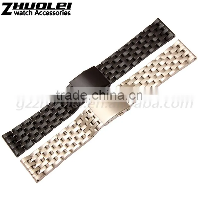 24|26|28|30mm Stainless steel bracelet wristbands waych band