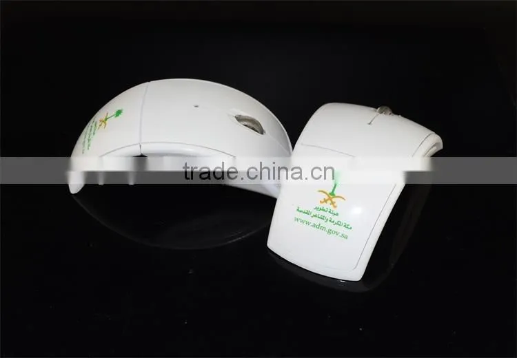 Custom Computer 2.4G Wireless Arc Gift Foldable Mouse