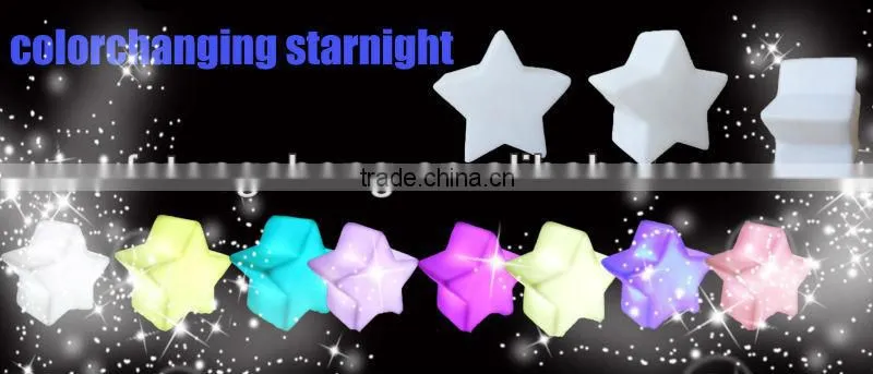 led night light in shape of star