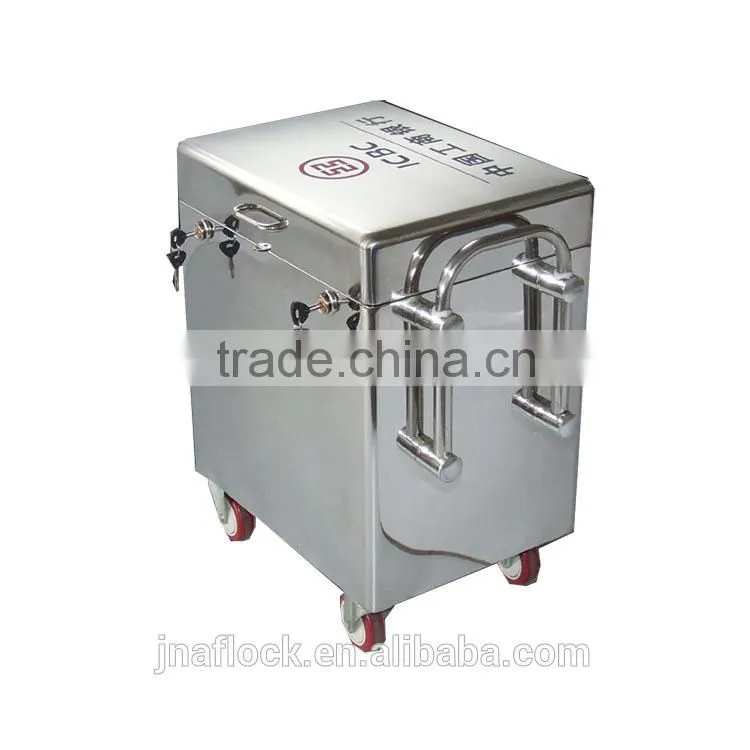 Banknote transfer teller car and cash box