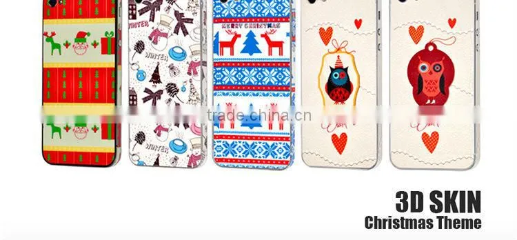 2013 anti-scratch galaxy s4 skin sticker with Christmas theme