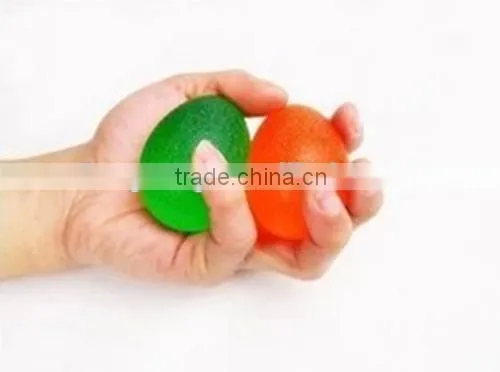 silicone egg shape finger exercise ball silicone grip ball