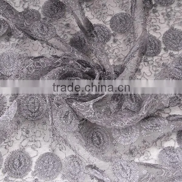100% polyester circle water soluble embroidery lace for dress