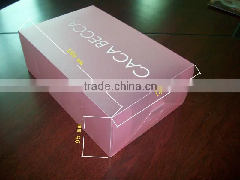 transparent plastic shoe box