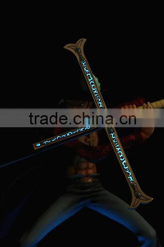 Custom Japanese Anime ONE PIECE Mihawk Resin Nude Action Figure With LED Lights