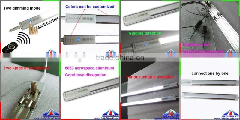 Hot selling wireless RF Touch dimming LED Controller integrate to led linear light