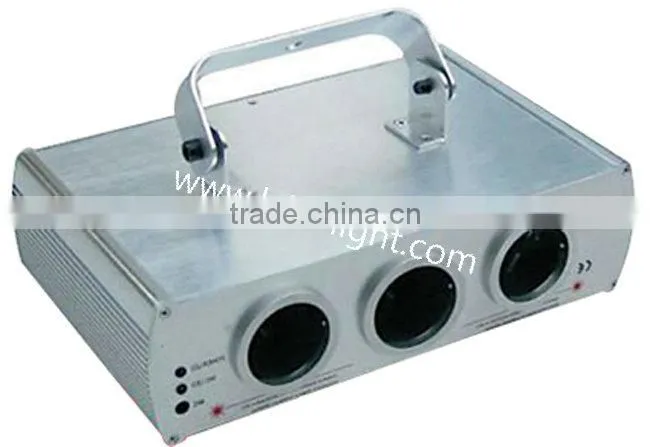 180mw Red+Green Three Heads Motor Beam Laser Disco Lighting/Three Head Scanning Stage Laser Light
