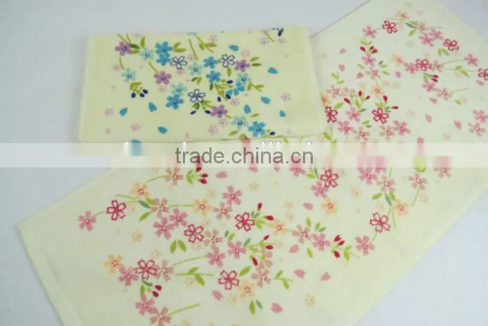 India Market Reactive printing detailing cotton towel