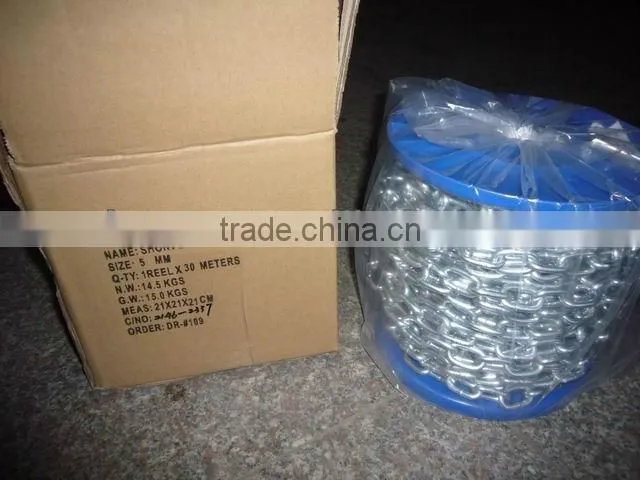 G30 Electro Galvanized Weld Link Chain