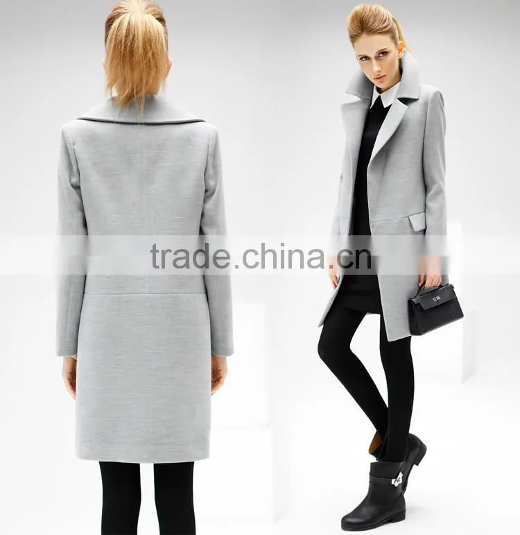 Double-breasted button coat gentlemen coat