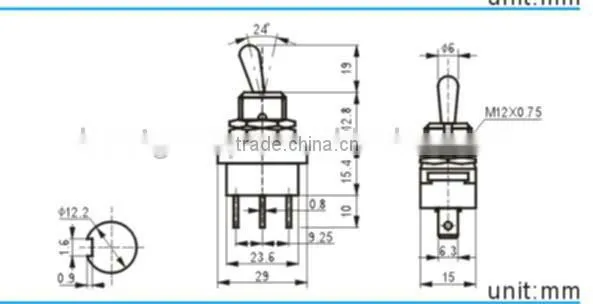 push pull toggle switch KN3(D)-101