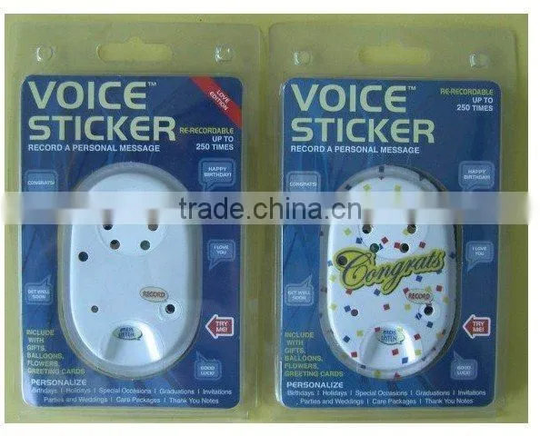 Customized Promotion gift, Voice Sticker for mothers' day/Holiday