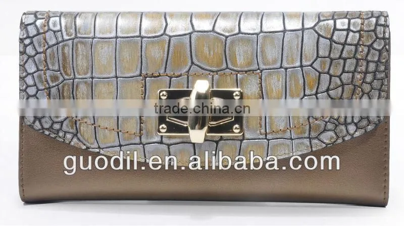 newest High quality crocodile leather ladies wallet wholesale