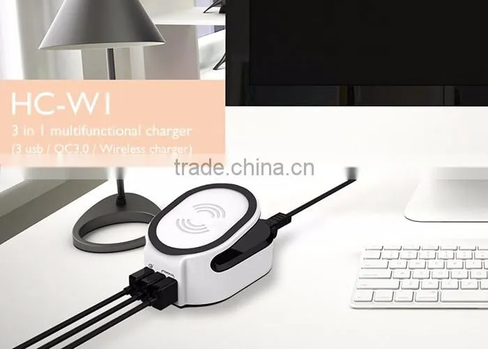 HC-W1 3 in 1 multifunctional charger wireless charger for samsung galaxy s6