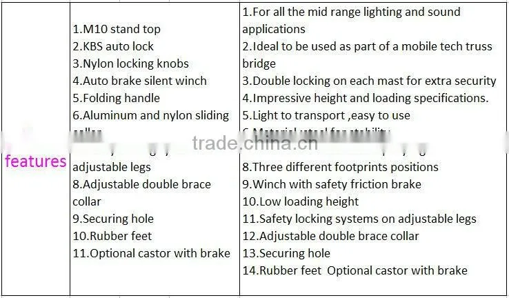 Audio DJ Black light stand 3.1m height display stand with leg extension machine speaker stand