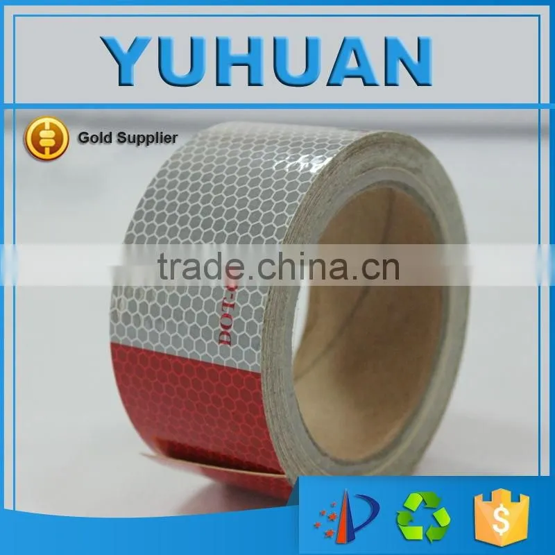 reflective conspicuity tape with free samples DOT - C2 white and red