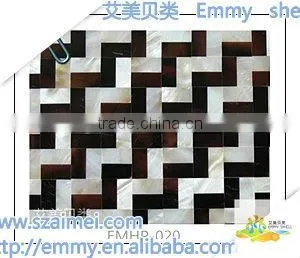 Mixed design mother of pearl shell mosaic wall tile wall panel