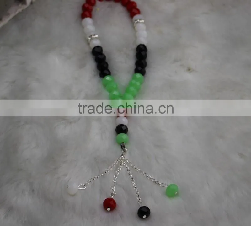 Yiwu hot seller 33 pieces/strand excellent crystal material prayer beads10mm islamic Prayer Beads