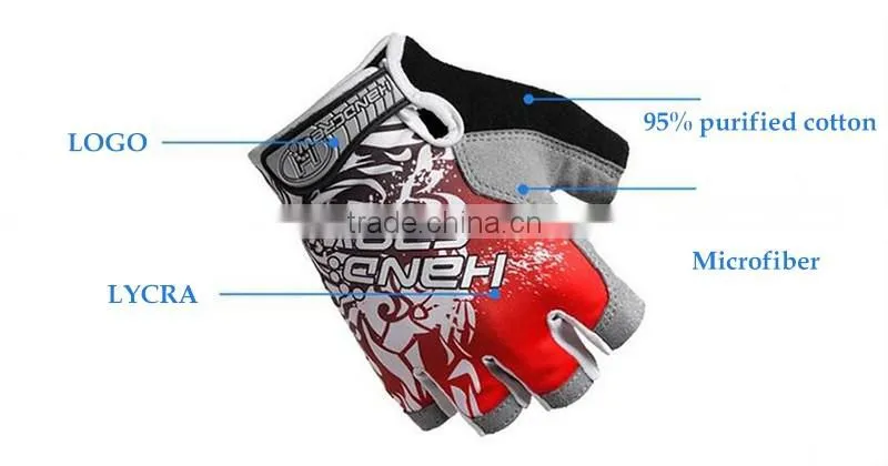 4 Colors 3D Gel Breathable Mountain Bike Summer Cycling Gloves Half Finger