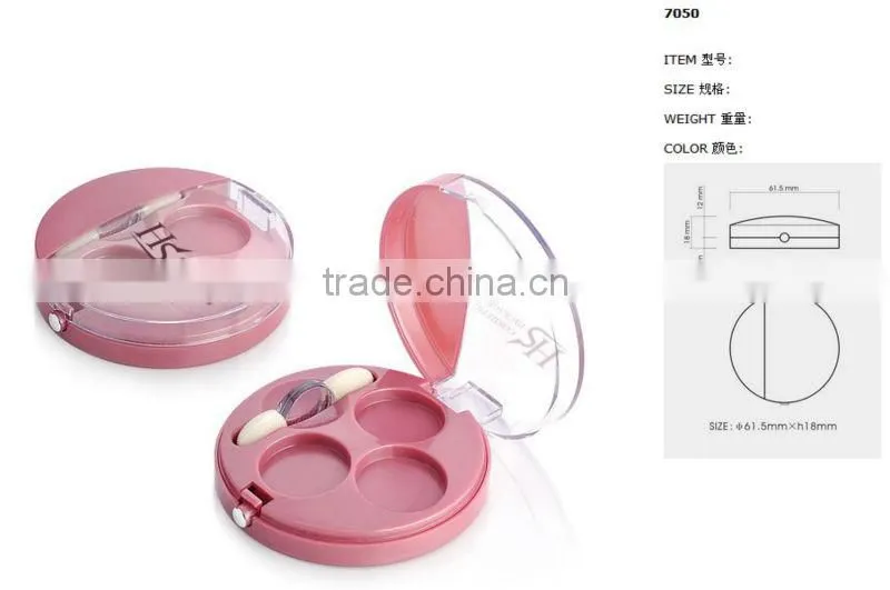 empty makeup eyeshadow package