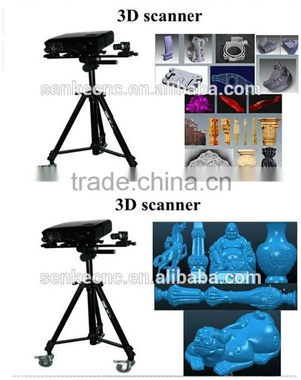 Hot sale !!! Woodworking CNC Router 3D scanner from Jinan Senke CNC