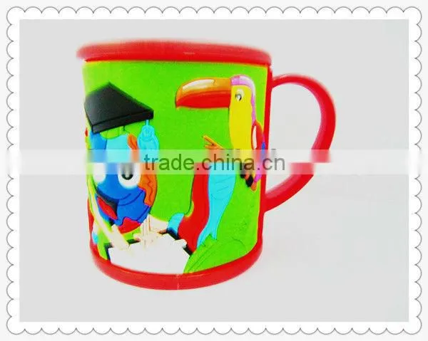 Kids logo design custom gift PVC ceramic coffee mug