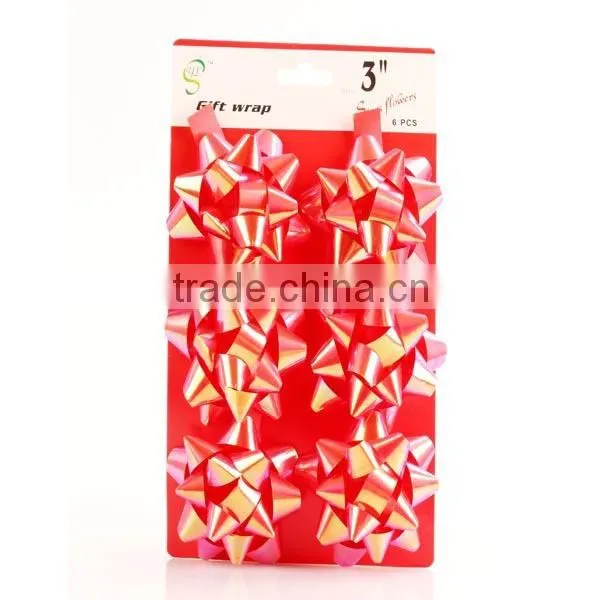Wholesale New Plastic Gift Wrapping Star Ribbon Bows