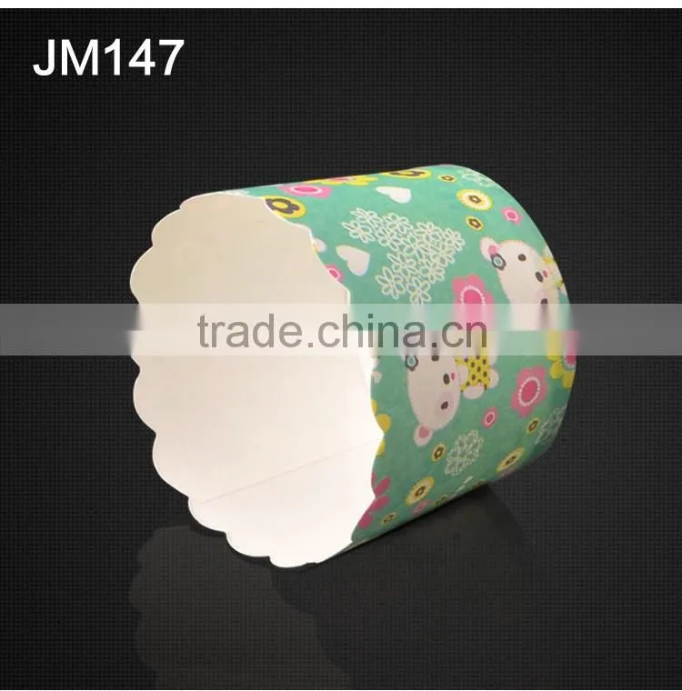 JM147 BAKEST high temperature resistance medium bear pattern high quality baking cake paper cups