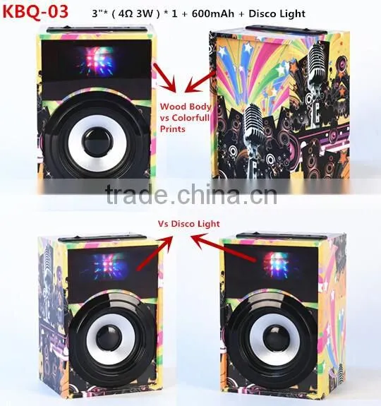 BBQ KBQ-03 3W 600mAh Mini Portable Wireless Bluetooth Speaker