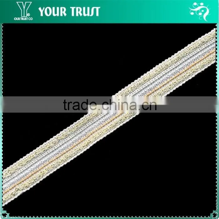 1MM Gold Rhodium Metal Ball Chain Black Mesh Trimming