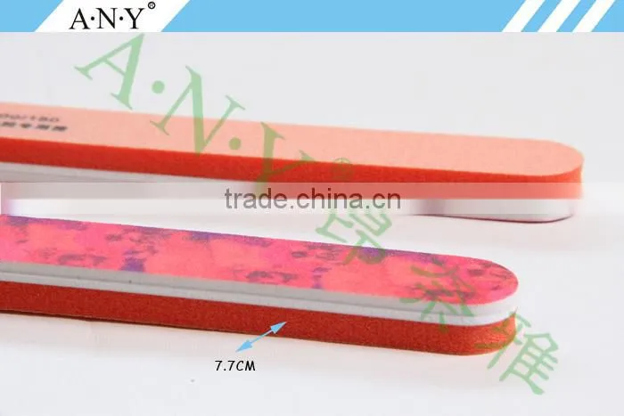 Professional Nail Care Tools Sponge Colour Nail File Emery Sand