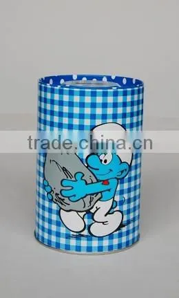 lovely cute High Quality custom children's metal tin coin bank