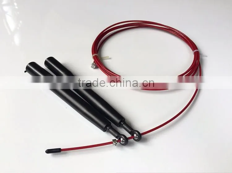 dynomaster Crossfit Cheap Adjustable Skipping Rope Cable Wire Speed Rope Handle Speed Jump Rope With Bearing