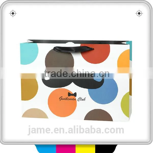 magazine design paper bag by custom logo