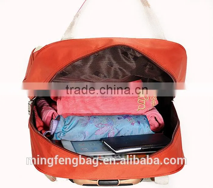 Custom Multifunction Waterproof Nylon Large Capacity Tote Travel Trolley Luggage Bag
