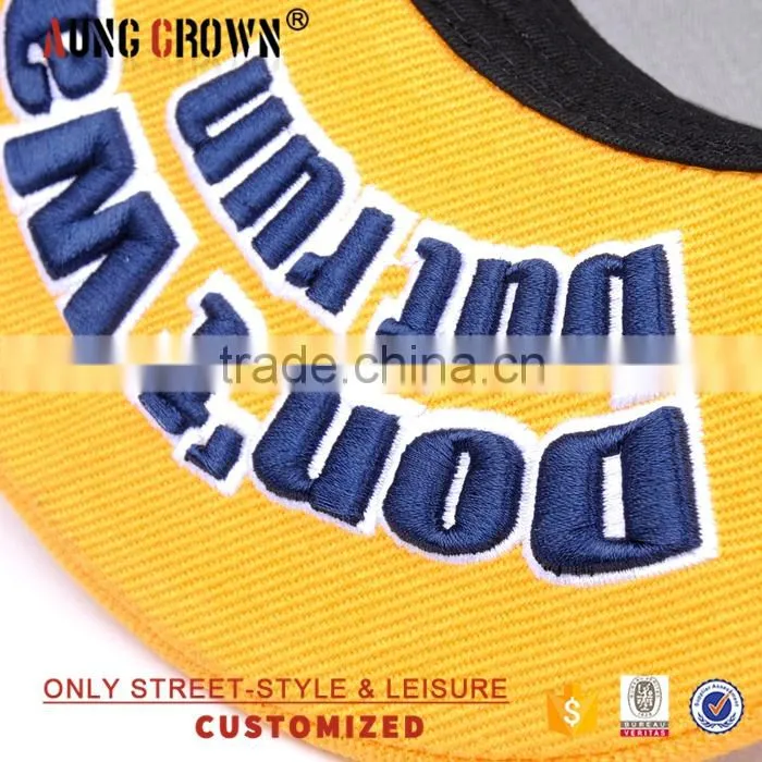 100% Acrylic 3d emrboidery fashion custom snapback hat