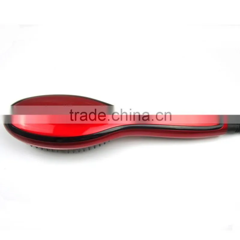 Metal Ceramic Heater Hair Straightening Brush,Auto Lock,Anti Scald,Zero Damage,Adjustable Temperature,Instant Heat Up Professio
