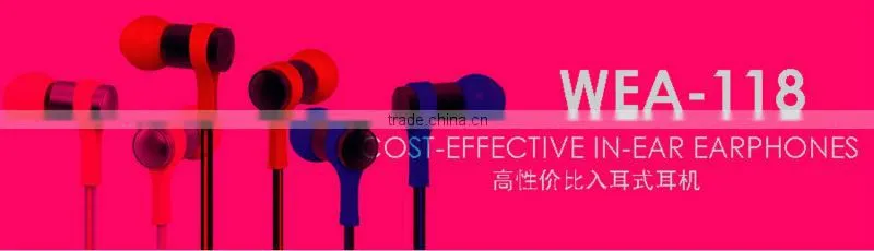 Wallytech Metal Earphone WEA-118 for mp3 For ipod
