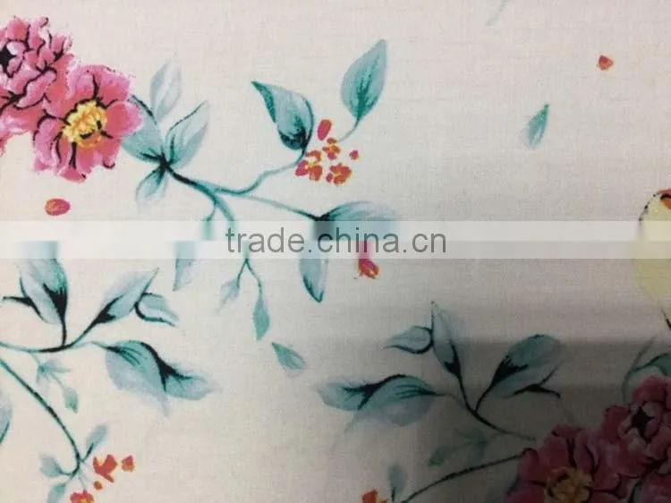 stock woven cotton rayon printed fabric wholesale