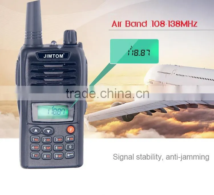 2016 new product Air band walkie talkie FM radio 108~138MHz aviation two way radio air transceiver radio with cheap price