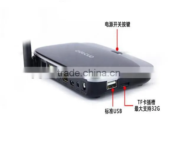 Smart Android4.4 TV Box Rockchip RK3128t Quad Core 2G/16G Smart set-top box Miracast Airplay WiFi Bluetooth w/ Remote Controller