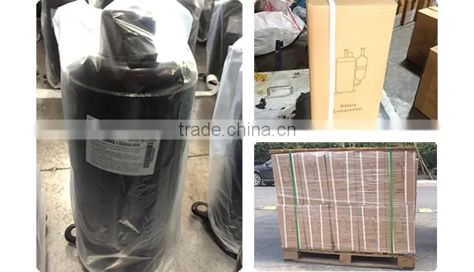 Rotary aircon compressor, air compressor used