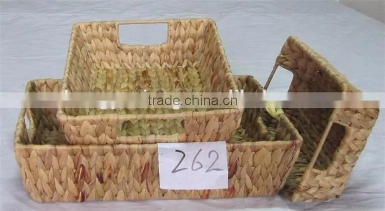 Classics Hand-Woven Water Hyacinth Storage Baskets
