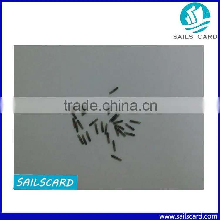 LF rfid fish/small pet glass tag with animal id microchip