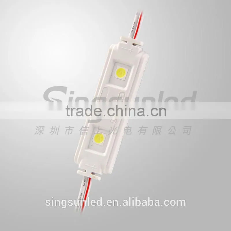 12V IP65 waterproof 2 pcs 5050 SMD injection led module
